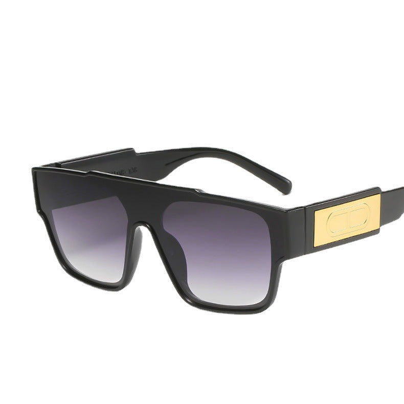 Damen Modische oversized Schlagschutz-Sonnenbrille im extravaganten Design Karnz