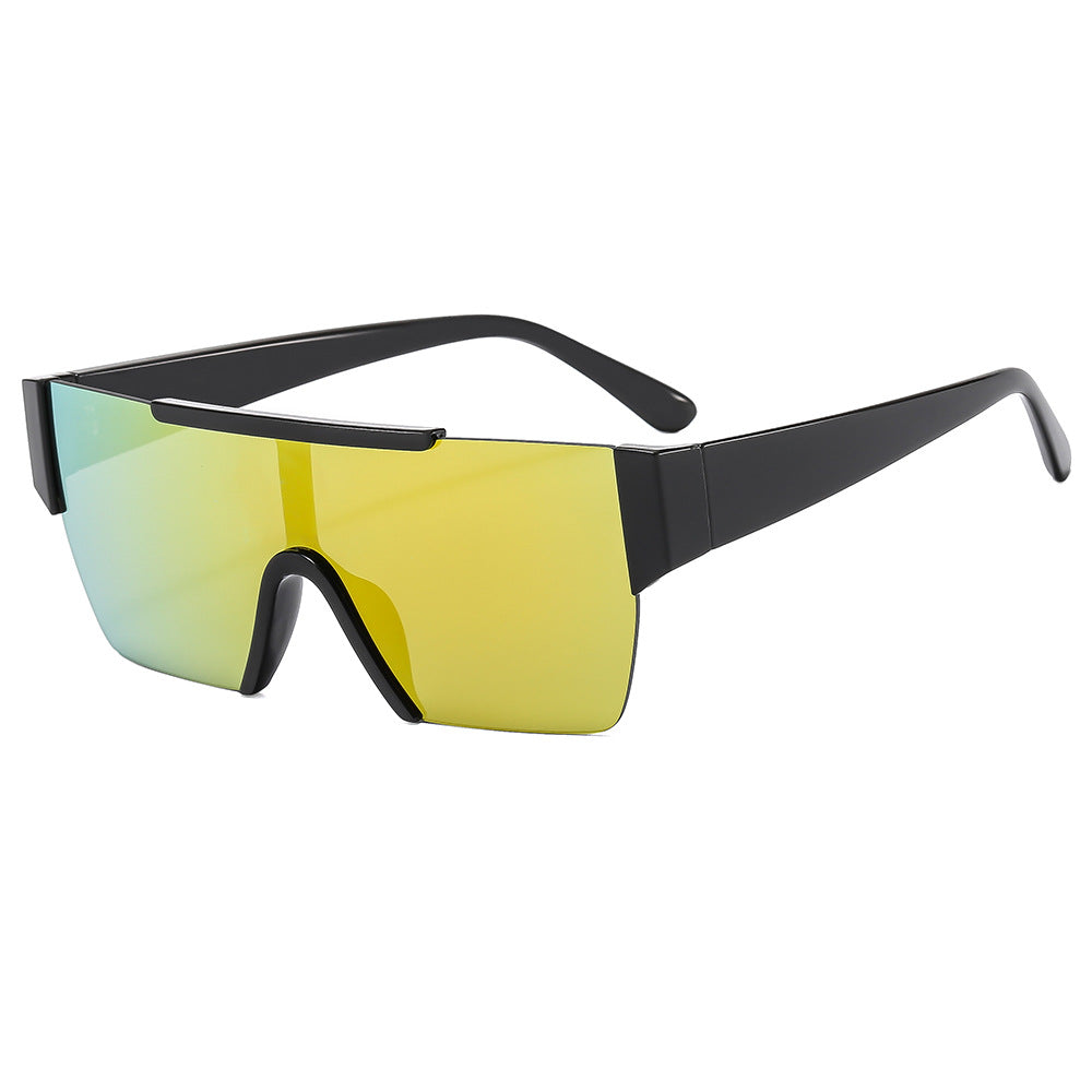 Damen trendige Oversized-Sonnenbrille im futuristischen Design Karnz