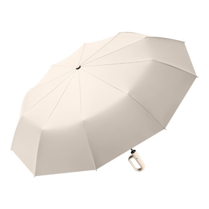 Damen Automatischer Falt-Regenschirm mit ergonomischem Griff Karnz