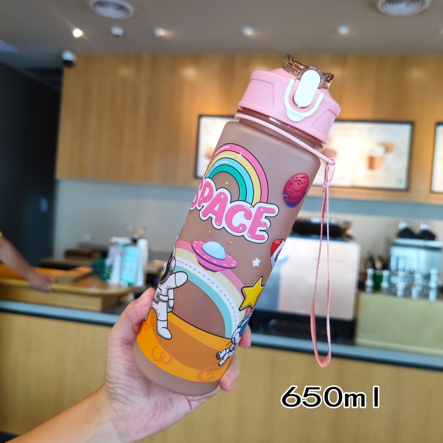 Damen kreative Trinkflasche im Weltraumdesign Karnz