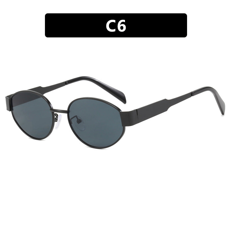 Damen modische Sonnenbrille mit innovativem Geometrie-Design Karnz