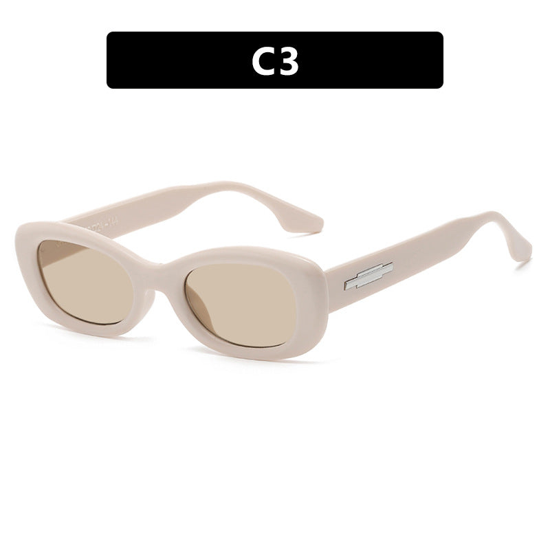Damen modische Sonnenbrille im angesagten Retro-Stil mit UV-Schutz Karnz