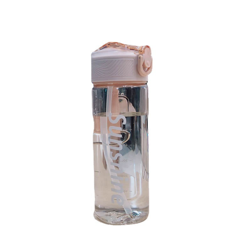 Damen Praktische Trinkflasche mit Tragegriff und Auslaufschutz Karnz