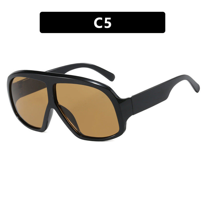 Damen oversized Sonnenbrille im modischen Schildkrötenmuster Karnz