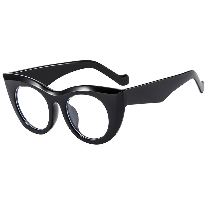 Damen Cat-Eye Sonnenbrille mit transparentem Rahmen und polarisierten Gläsern Karnz