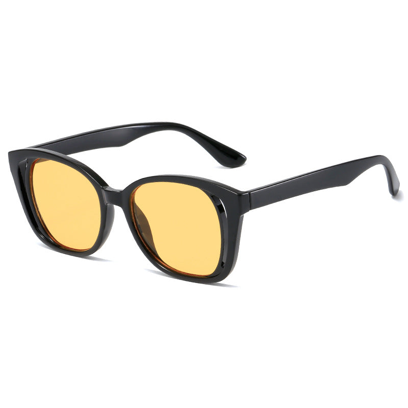 Damen stilvolle Cat-Eye Sonnenbrille mit robustem Rahmen Karnz