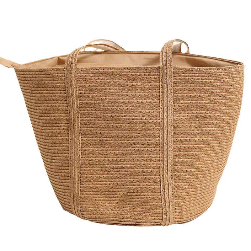 Damen Stylische Korb-Tragetasche Karnz