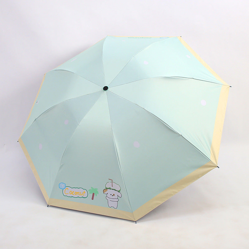 Damen Faltbarer Regenschirm mit niedlichem Motiv Karnz