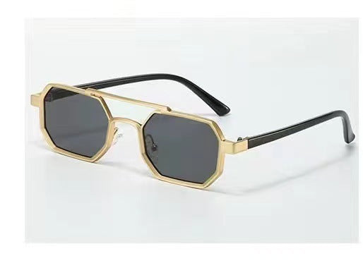 Damen geometrische Sonnenbrille mit einzigartigem Design Karnz