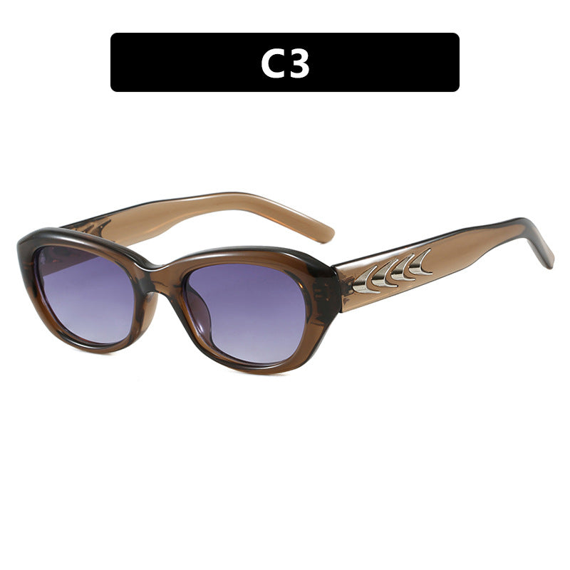 Damen modische Sonnenbrille mit sculpturalen Akzenten Karnz
