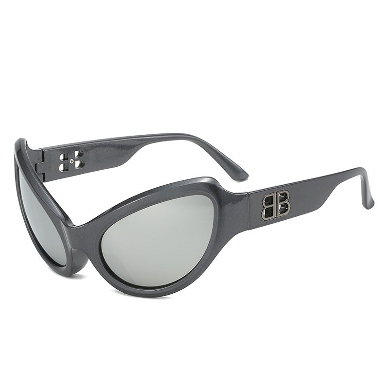 Damen elegante Cat-Eye Sonnenbrille mit hochwertigen UV-Schutzgläsern Karnz
