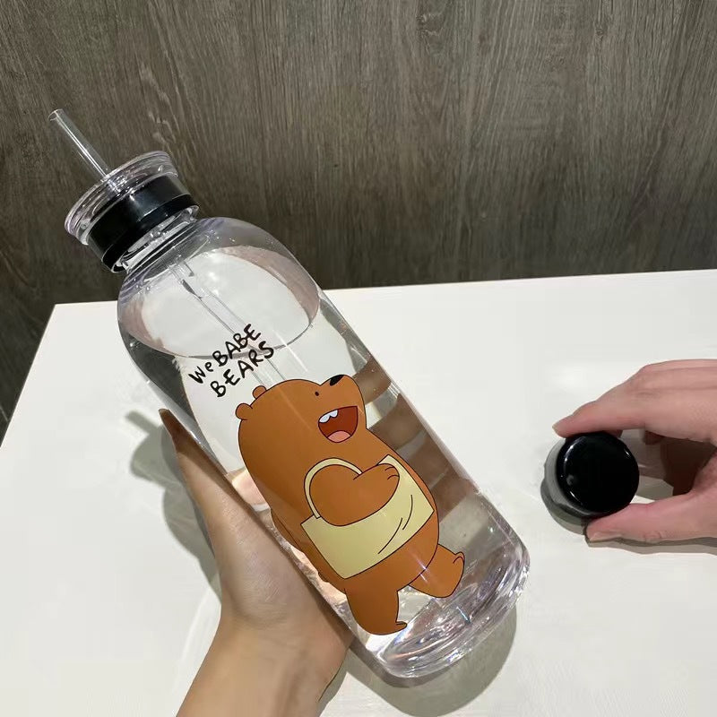 Damen kreative Trinkflasche mit verspieltem Pandadesign Karnz