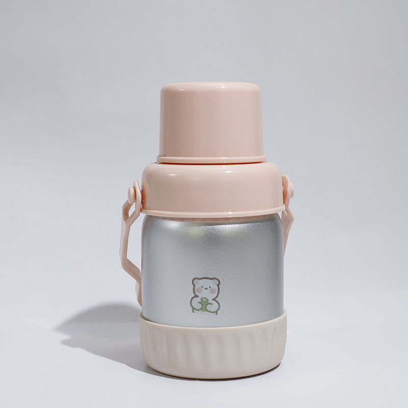 Damen isolierte Thermoskanne mit buntem Muffin-Motiv Karnz
