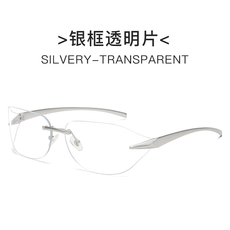 Damen futuristische Sonnenbrille mit elegantem minimalistischem Design Karnz