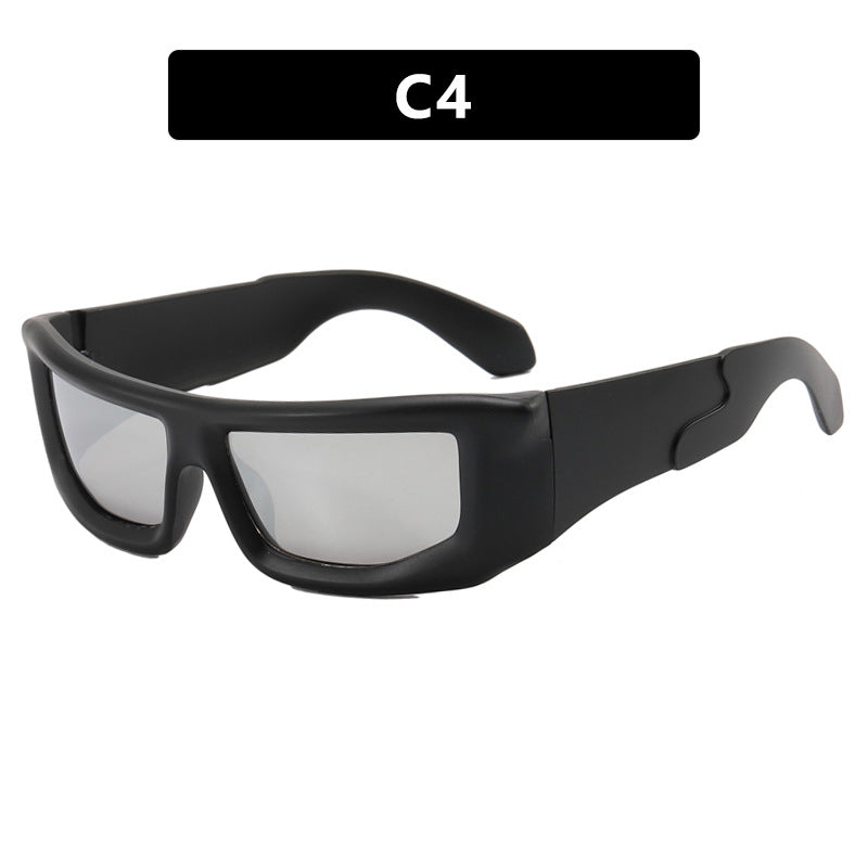 Damen sportliche Sonnenbrille mit modernem, robustem Design und UV-Schutz Karnz