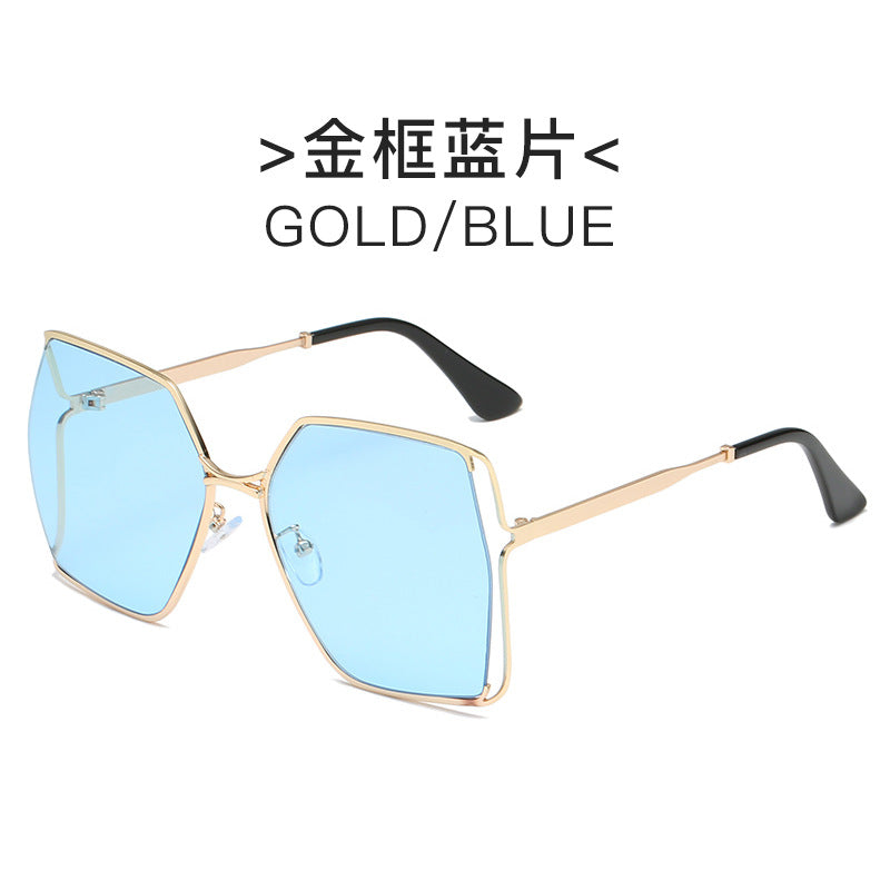 Damen elegante Sonnenbrille im markanten hexagonalen Design Karnz