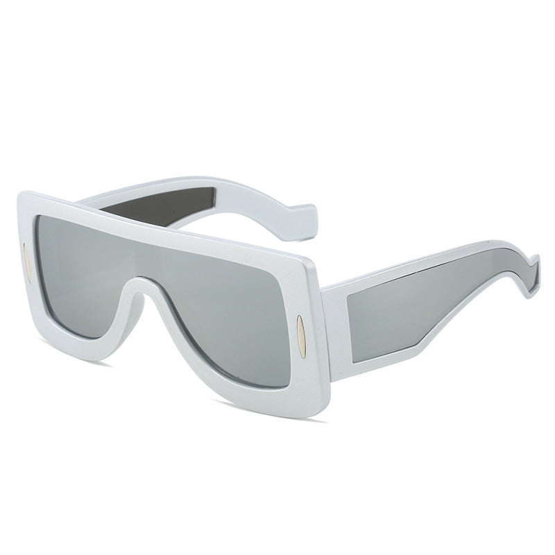 Damen futuristische Oversized Sonnenbrille Karnz