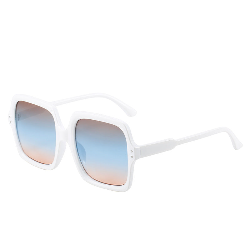 Damen quadratische modische Sonnenbrille mit polarisierten Gläsern Karnz