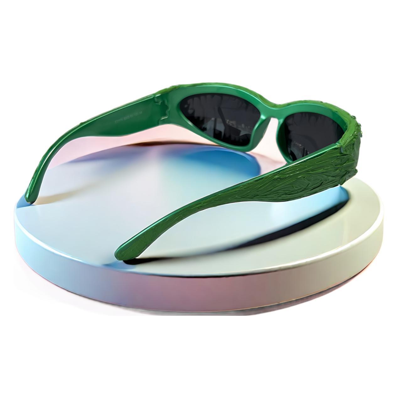 Damen futuristische Sonnenbrille mit innovativem und einzigartigem Rahmen Karnz