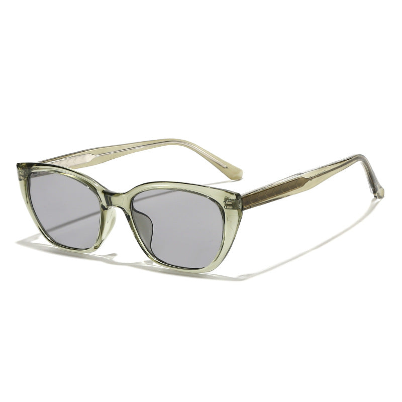 Damen futuristische Sonnenbrille mit markantem Rahmen Karnz