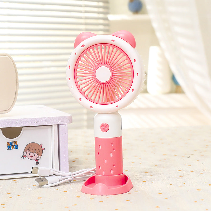 Damen Tragbarer Handventilator mit süßem Tierdesign Karnz