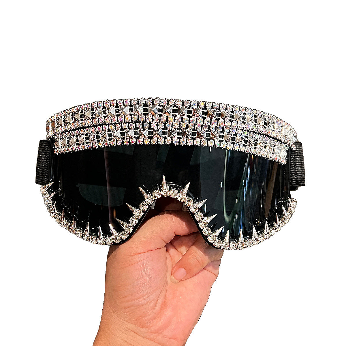 Damen Ski Schutzbrille mit extravagantem Strassdesign Karnz