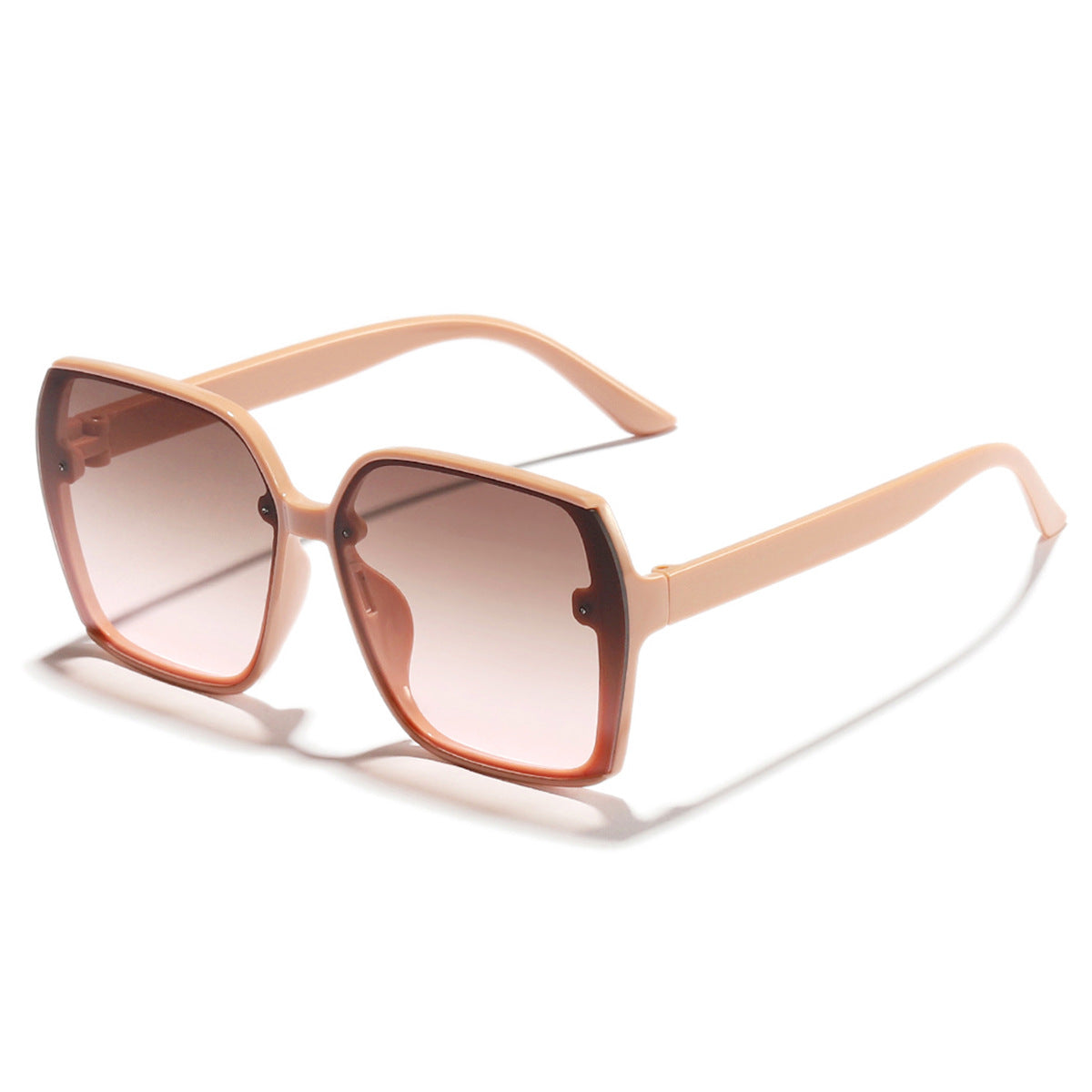 Damen stilvolle quadratische Sonnenbrille mit gradienten Gläsern Karnz