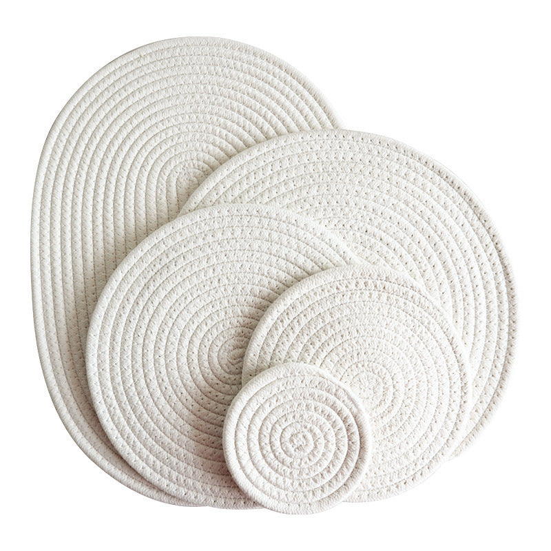Damen Runde Platzdeckchen aus hochwertigem Naturmaterial Karnz