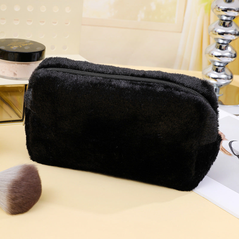Damen Flauschige Make-up Tasche Karnz