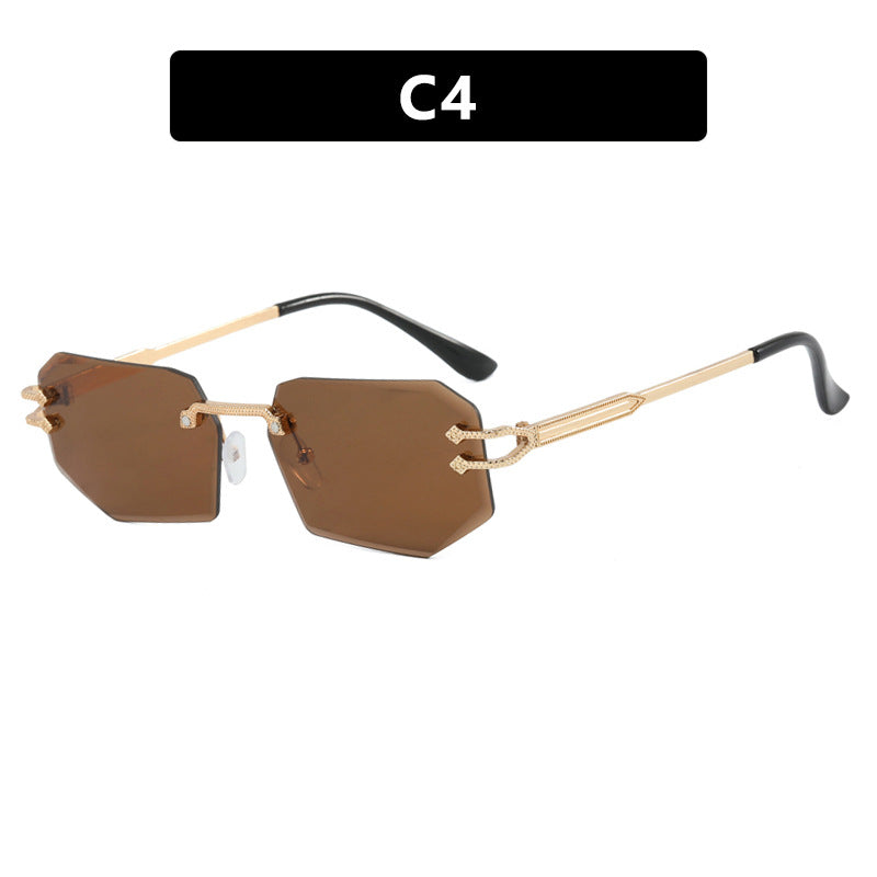Damen geometrische Fashion-Sonnenbrille Karnz