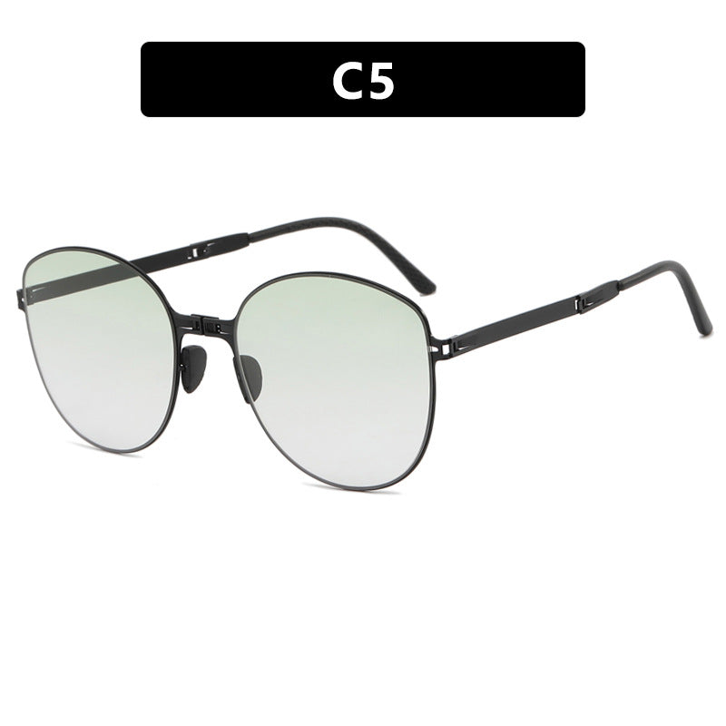 Damen trendige Oversized Sonnenbrille im futuristischen Design Karnz