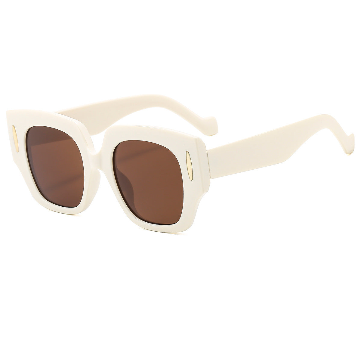 Damen Geometrische Oversized Sonnenbrille mit luxuriösem Akzent Karnz