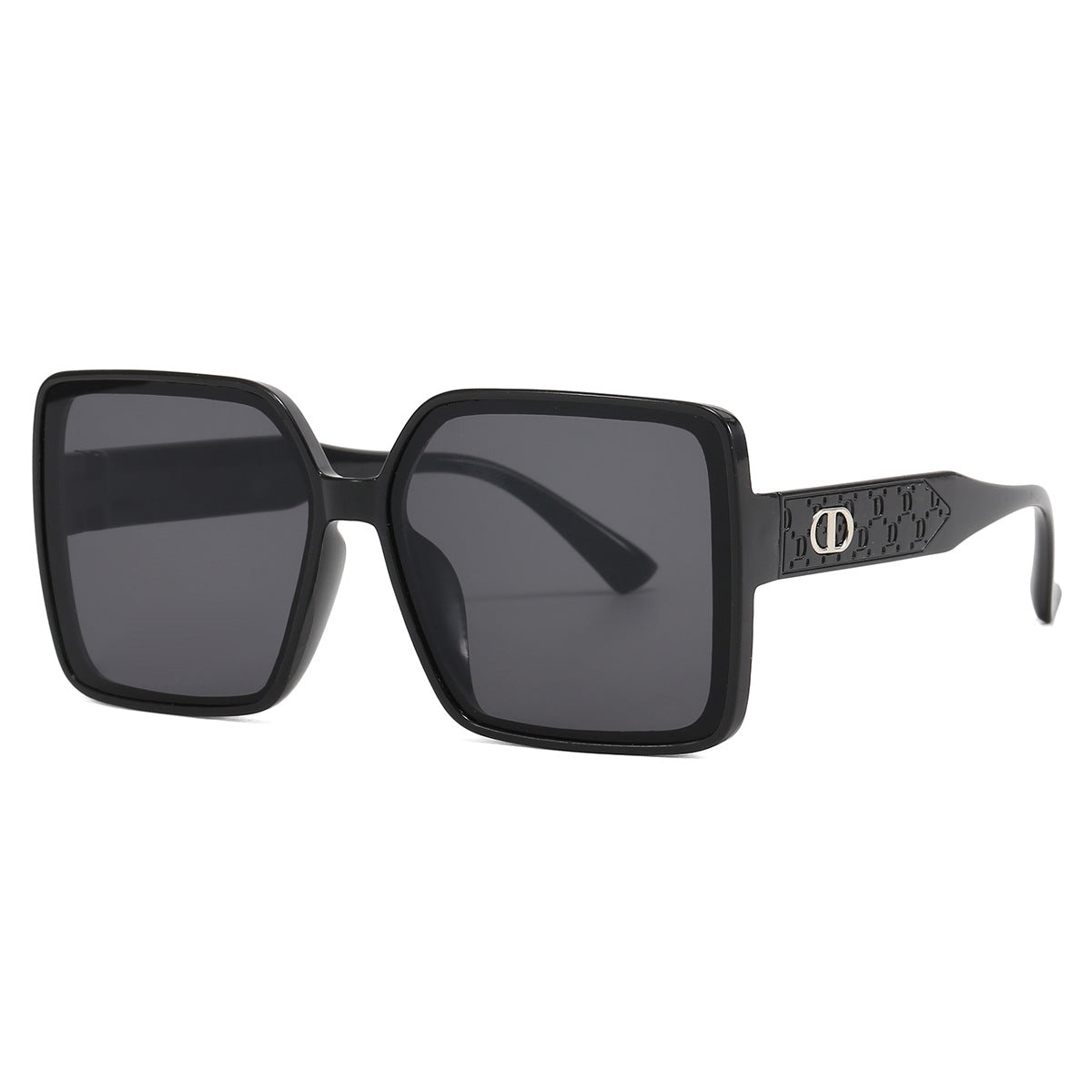 Damen modische quadratische Sonnenbrille mit transparentem Design Karnz