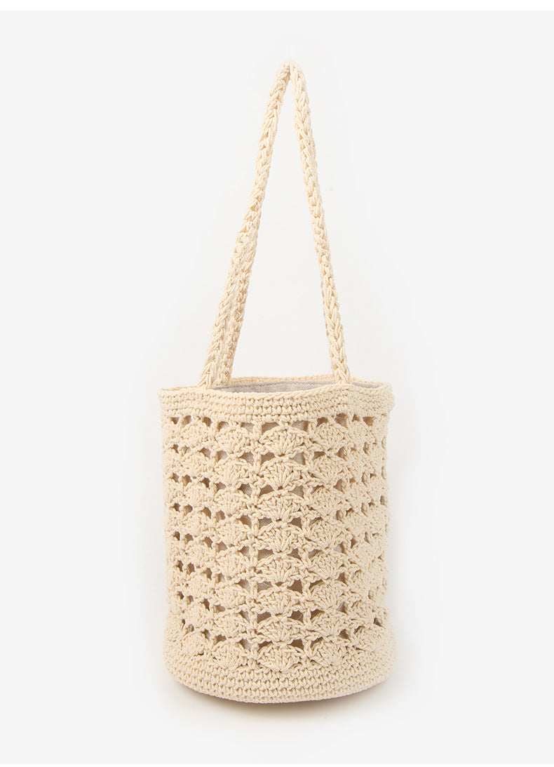 Damen Handgearbeitete Makramee Tasche mit doppeltem Innenfutter Karnz