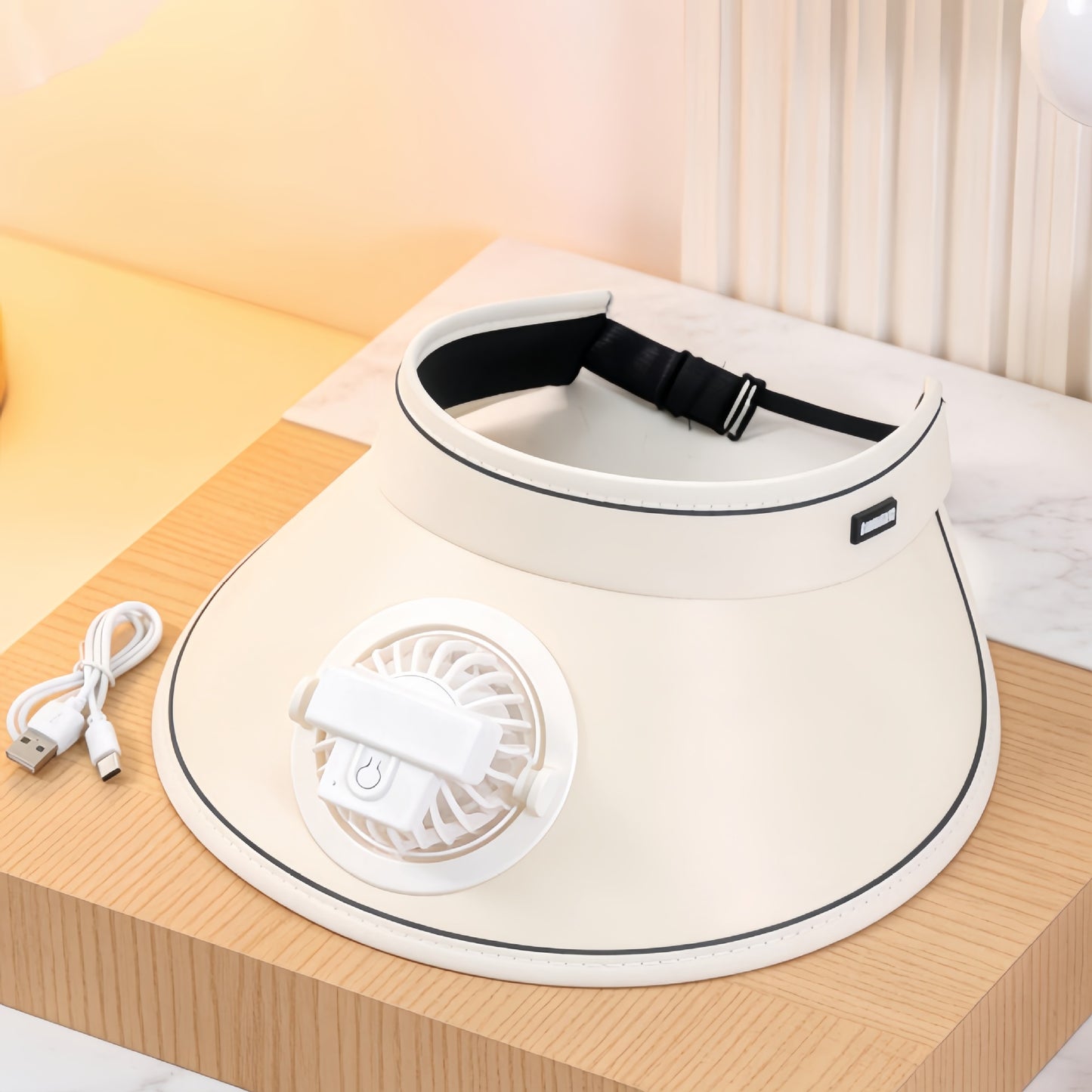 Damen Tragbarer Nackenventilator mit flexibler Halterung Karnz