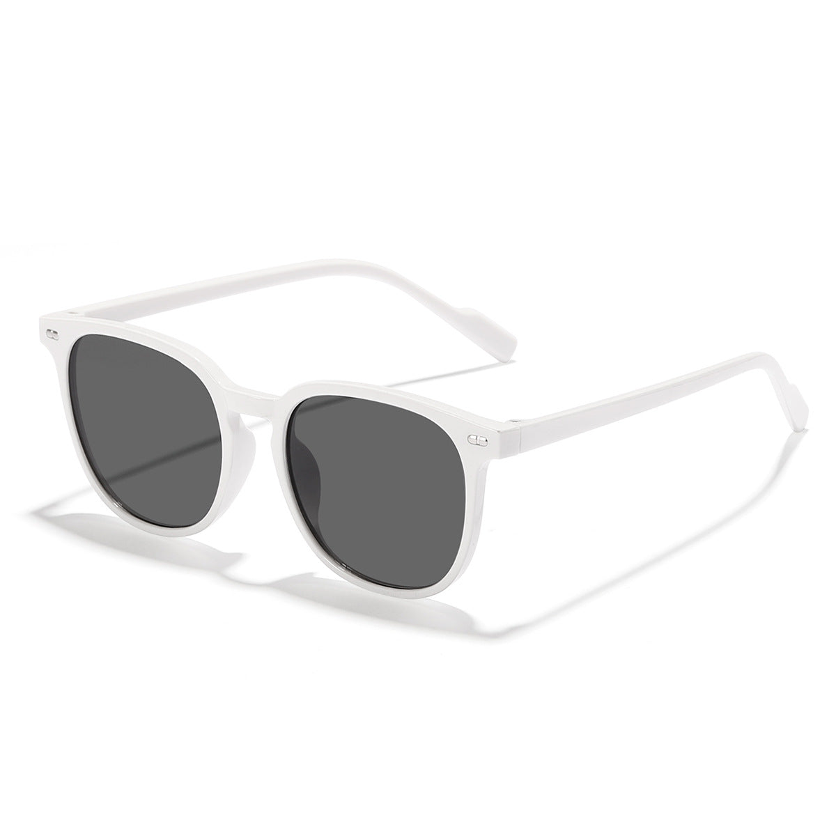Damen modische Sonnenbrille mit transparentem Rahmen und hochwertigen Gläsern Karnz
