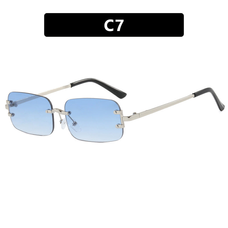 Damen quadratische Sonnenbrille mit hochwertigem Metallrahmen Karnz