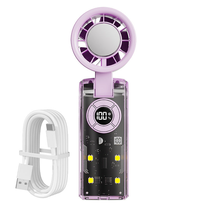Damen tragbarer Handventilator mit integrierter Powerbank Karnz