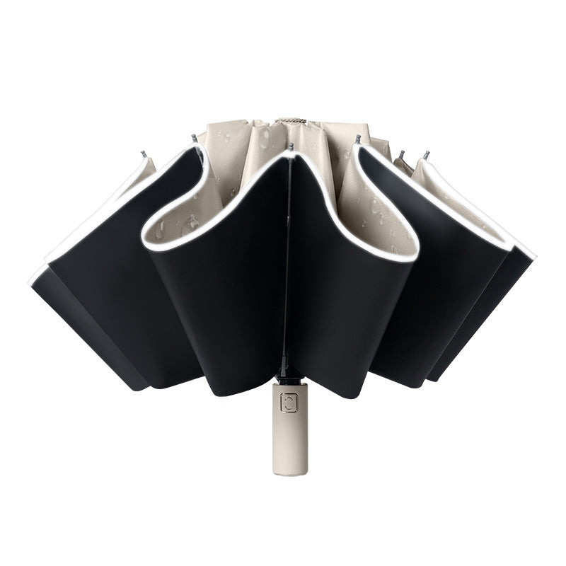 Damen innovativer Regenschirm mit ergonomischem Griff Karnz