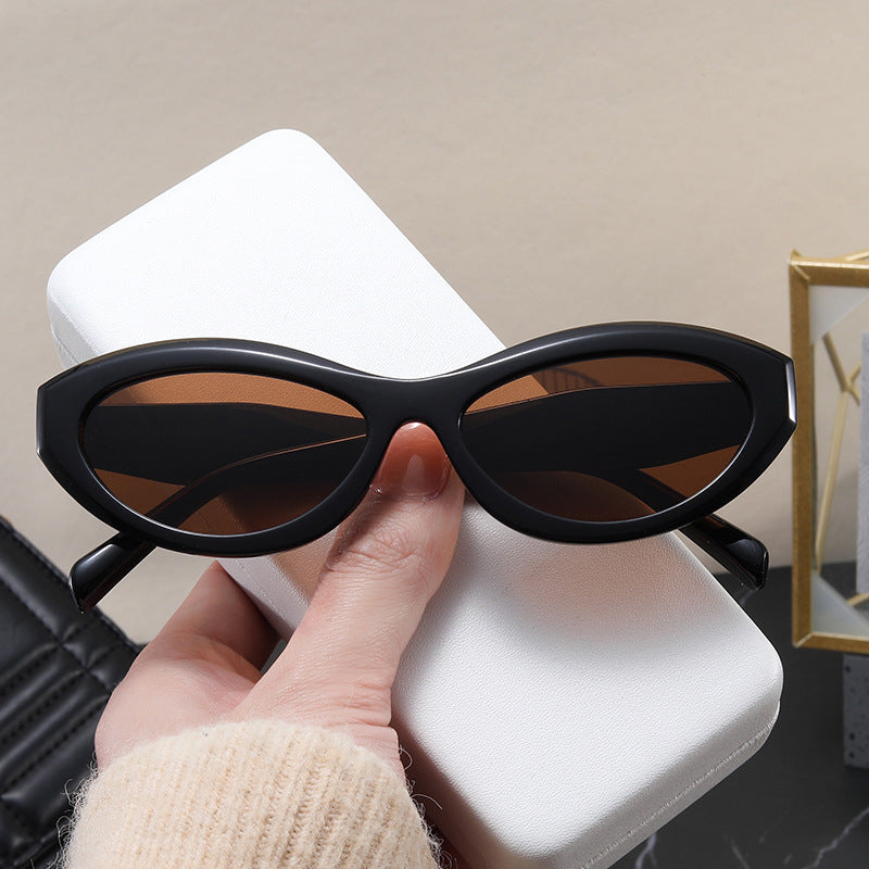 Damen modische Cat-Eye Sonnenbrille mit UV-Schutz Karnz