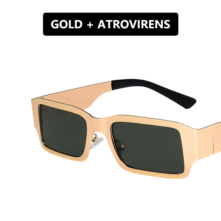 Damen geometrische Sonnenbrille mit schützendem UV-Filter und robustem Metallrahmen Karnz