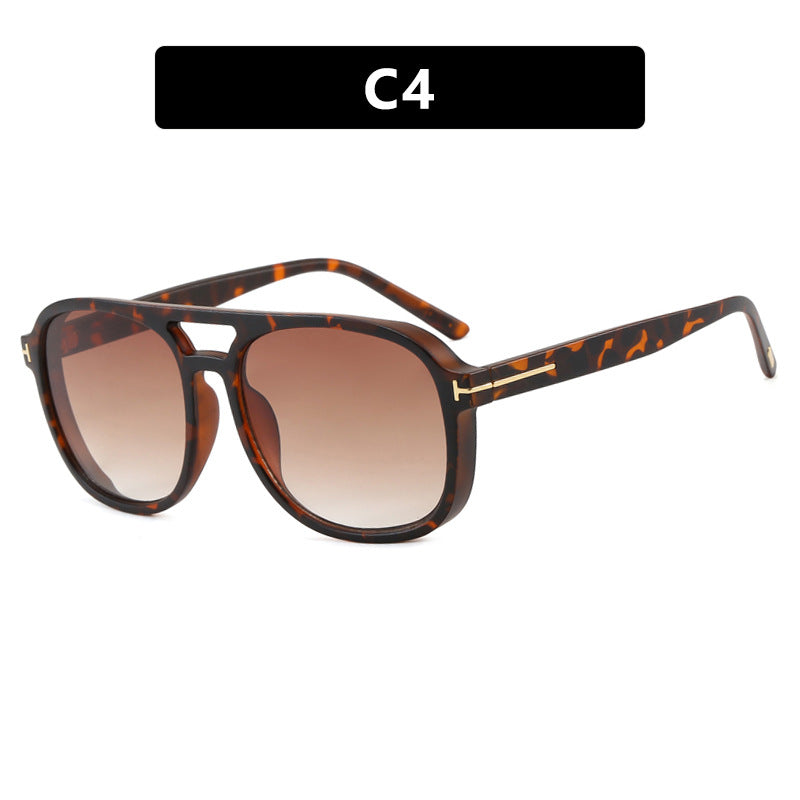Damen quadratische Sonnenbrille mit luxuriösem Kunststoffrahmen und verspiegelten Gläsern Karnz