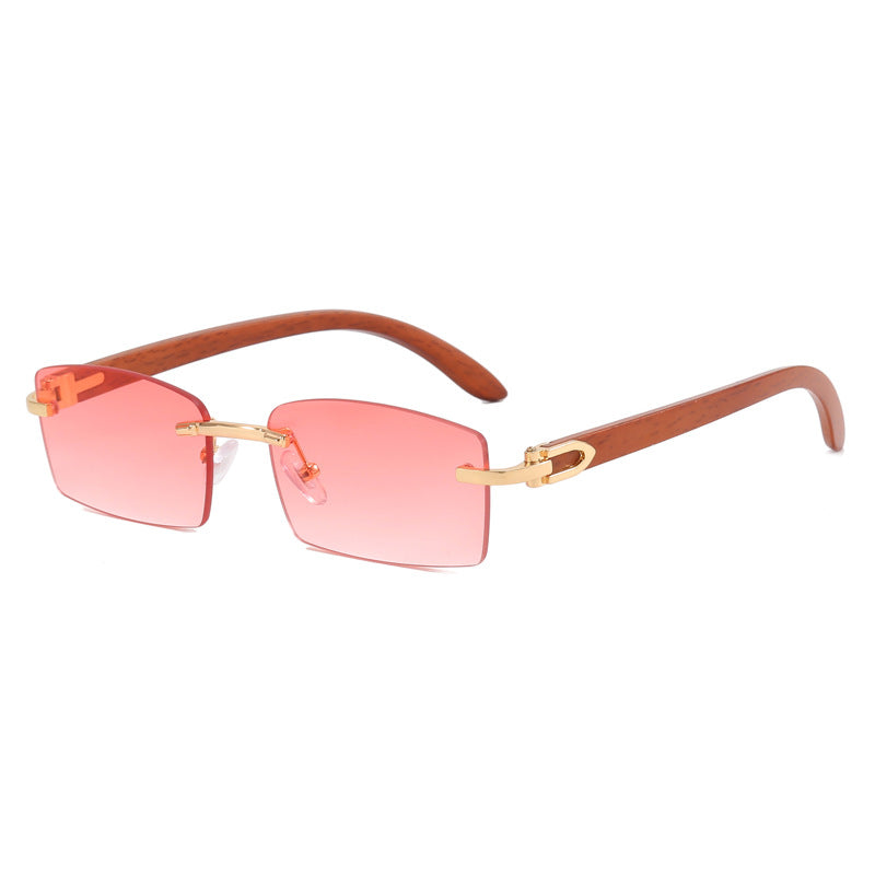 Damen hochwertige Sonnenbrille mit elegantem Holzrahmen Karnz