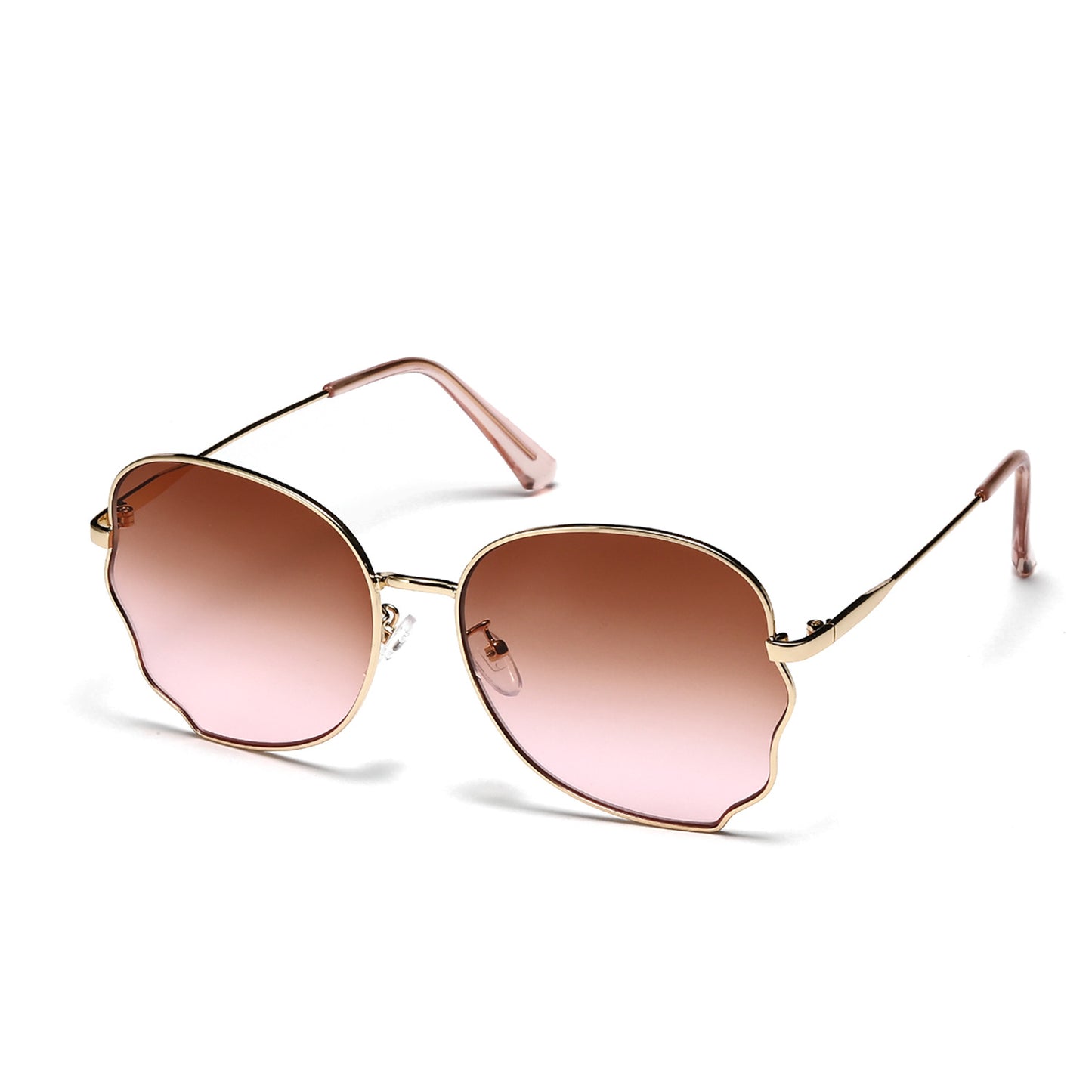 Damen elegante Oversized-Sonnenbrille mit schützendem Rahmen Karnz