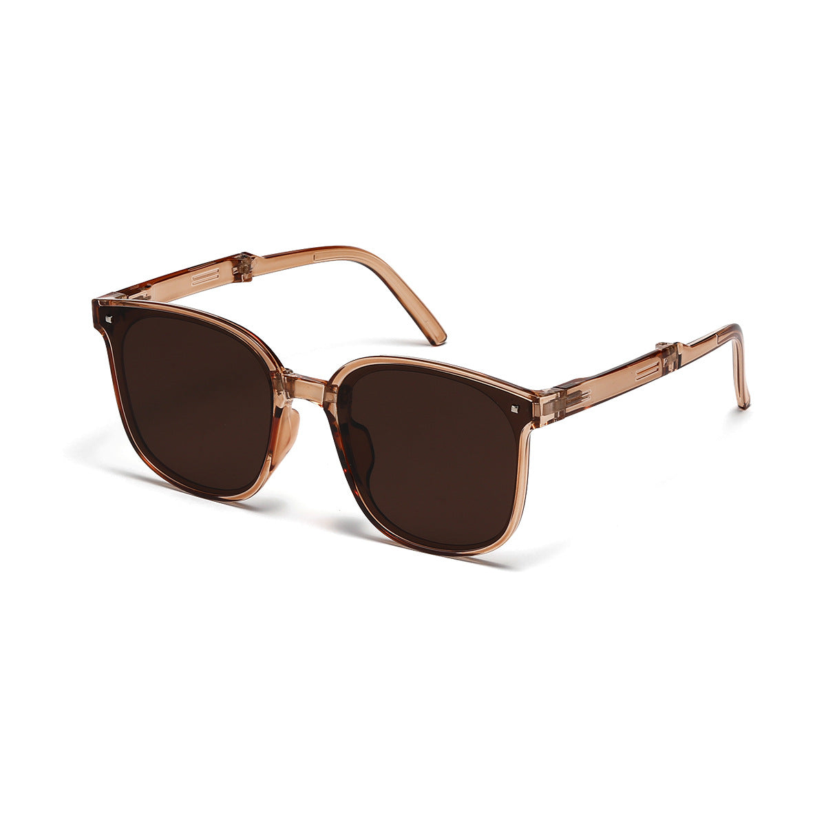 Damen quadratische Sonnenbrille mit innovativem Kunststoffrahmen und polarisierten Gläsern Karnz