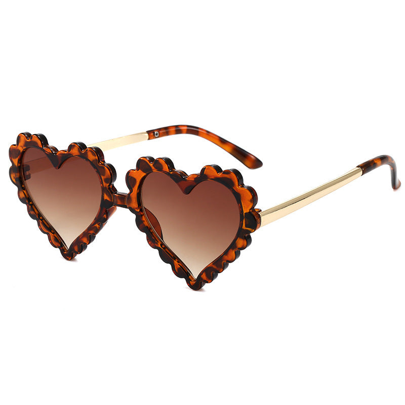 Damen Herzförmige Fashion-Sonnenbrille Karnz