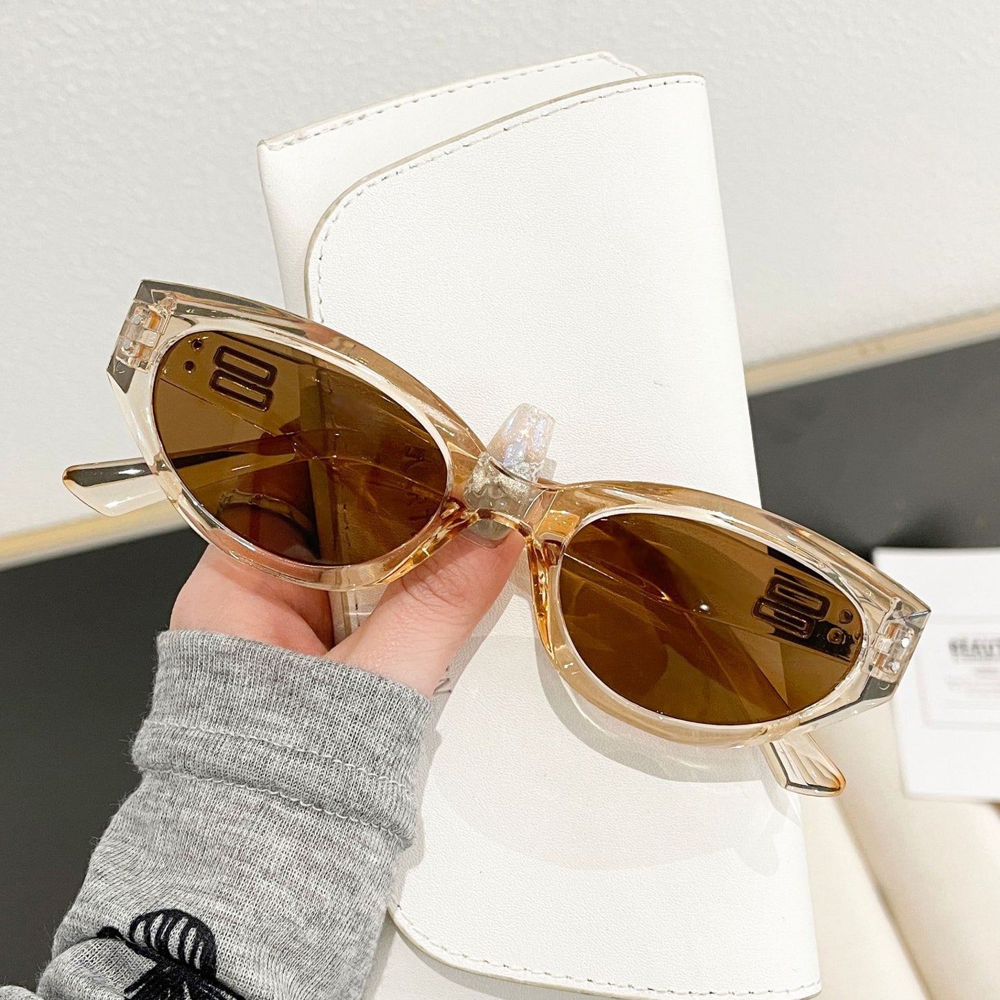 Damen modische Cat-Eye Sonnenbrille Karnz