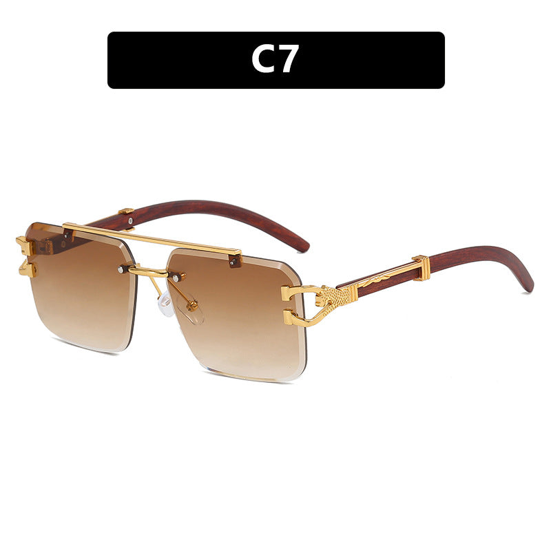 Damen modische Brille mit innovativem Rahmen und luxuriösem Holzdetail Karnz