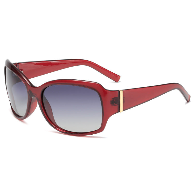 Damen stilvolle oversized Sonnenbrille mit elegantem Muster Karnz