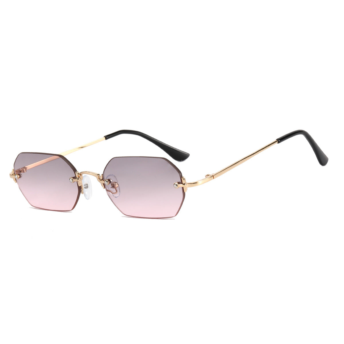 Damen modische Sonnenbrille mit innovativem hexagonalen Design und UV-Schutz Karnz